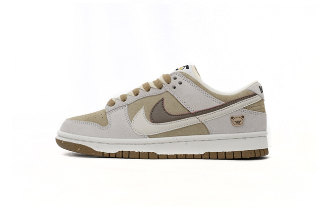 Men's Dunk Low White/Brown Shoes 0378 Men's Dunk Low White/Brown Shoes 0378